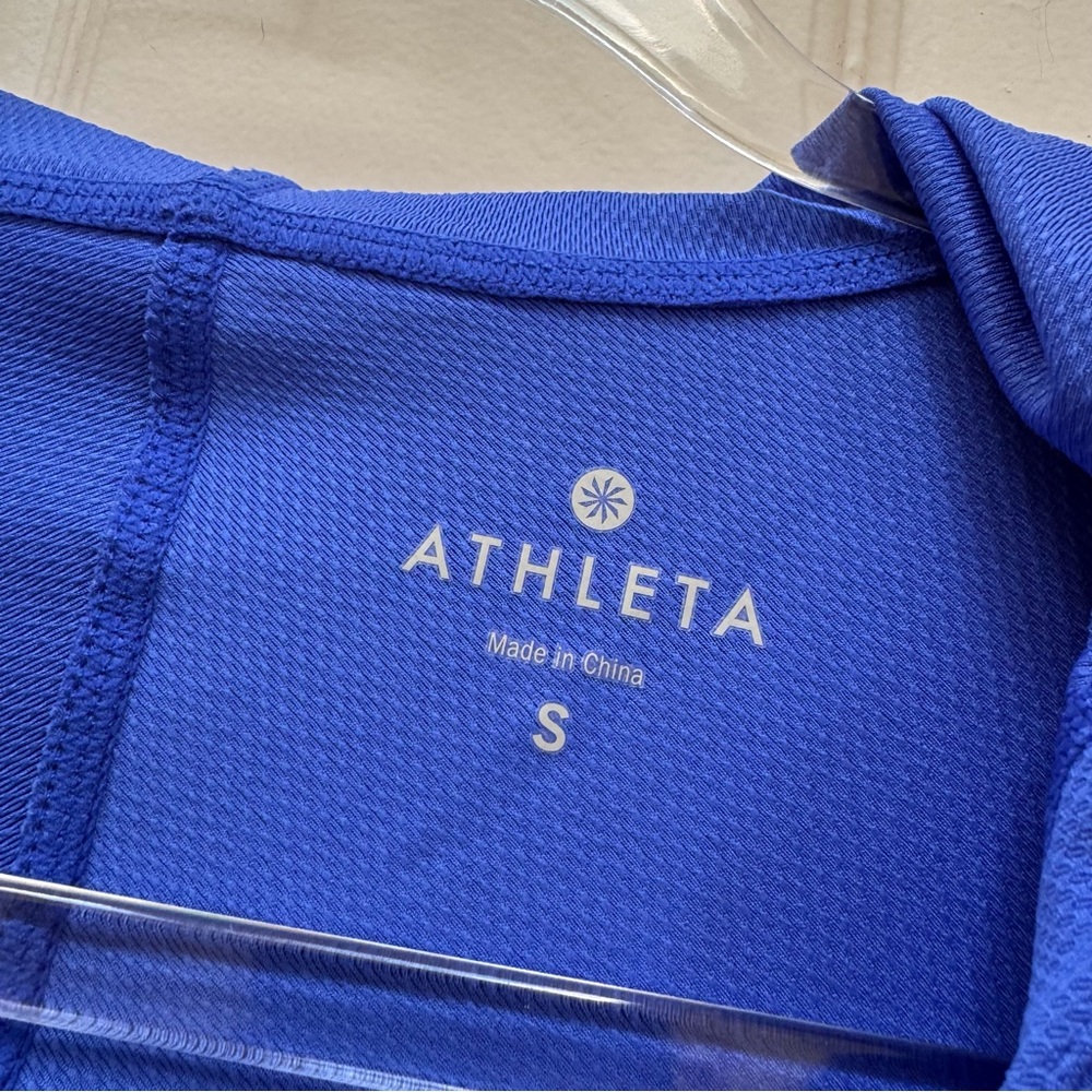 Athleta Wick-It Wader Long Sleeve Hoodie Swimsuit Coverup Bora Bora Blue Small - Picture 5 of 11